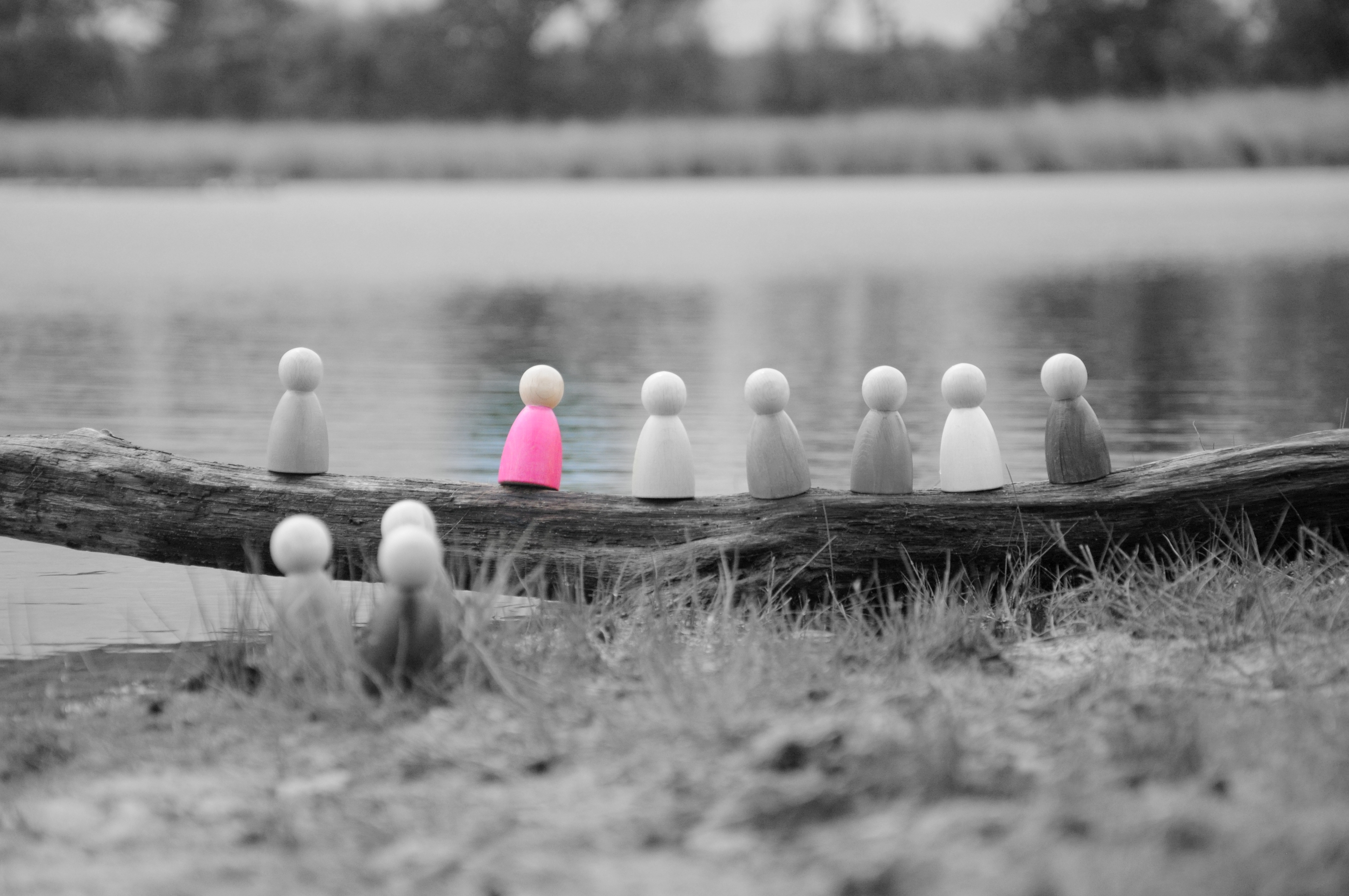 Zw wit foto rose poppetje